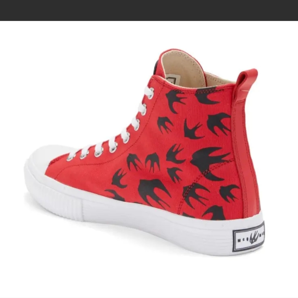 MCQ By Alexander McQueen Swarm Swallow Vulcanized High Top unisex NEW AUTHENTIC - Picture 7 of 15